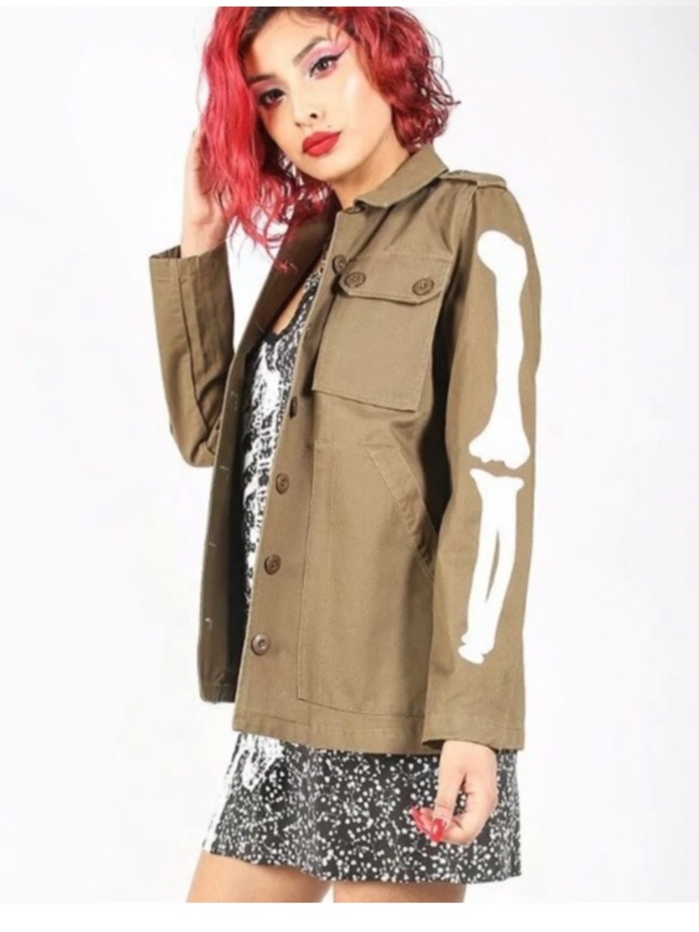 Iron Fist Bone in Military Jacket!